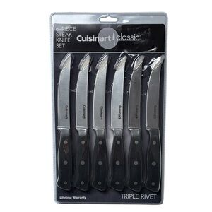 Cuisinart Classic Triple Rivet 6 Piece Steak Knife Set